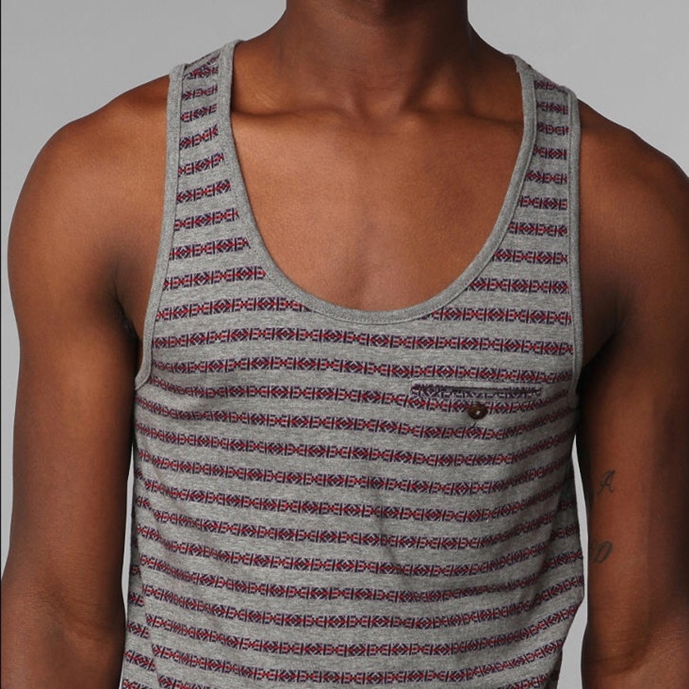 Grey Patterned Tank